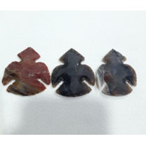fancy jasper knapped arrowheads